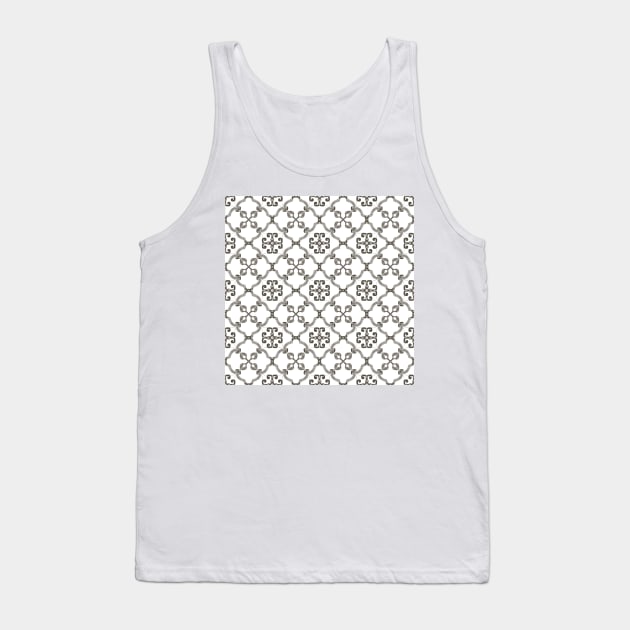 Abstract geometrical pattern Tank Top by natural tones